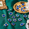 27Pcs 9 Styles Alloy Glass Pendants ALRI-TA0001-31-6