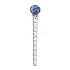 Round Tibetan Style Retro Alloy Bookmark Rulers AJEW-JK00266-4