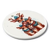 Christmas Handmade Printed Porcelain Big Pendants PORC-F009-02-3