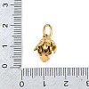 304 Stainless Steel Micro Pave Cubic Zirconia Charms SA-CBA1D2B-01G-K-3