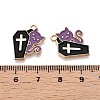 Halloween Theme Rack Plating Alloy Enamel Pendants ENAM-N056-356A-3