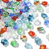 100Pcs 9 Colors Transparent Glass Beads GLAA-CJ0002-53-1