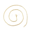 Brass Singapore Chains Necklace for Women NJEW-P265-27G-3