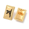 304 Stainless Steel Acrylic Stud Earrings for Women STAS-Z117-06G-4