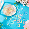 70Pcs 7 Colors Transparent Luminous Acrylic Pendants TACR-TA0001-65-6