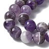 Round Natural Chevron Amethyst Bead Strands G-S380-01B-4