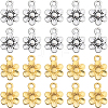 100Pcs 2 Colors Tibetan Style Alloy Charms FIND-SC0010-74-1
