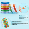 20 Rolls 20 Colors Polyester Cord Set OCOR-WH0047-17-4