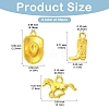 30Pcs 6 Styles Tibetan Style Alloy Pendants FIND-YW0010-52-3
