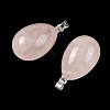 Natural Rose Quartz Pendants GG-K002-08A-27-2