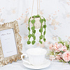 Woolen Yarn Crochet Plant Basket Hanging Decorations FIND-WH0152-161A-4