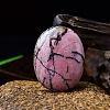 Natural Rhodonite Oval Palm Stone Massager PW-WG63539-20-1