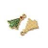 304 Stainless Steel Enamel Pendants STAS-L300-012G-36-2