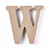 Letter Unfinished Wood Slices DIY-WH0162-62W-1
