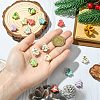 16Pcs 16 Colors Handmade Porcelain Beads PORC-CJ0001-13-4