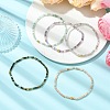 Natural Gemstone Beaded Stretch Bracelets for Women Men BJEW-JB14131-1