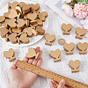 4 Sets Wood Name Card Clip AJEW-FH0009-24B-3