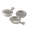 316 Stainless Steel Locket Pendants STAS-K321-11C-P-2
