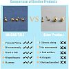 304 Stainless Steel Stud Earring Findings STAS-UN0007-86G-5