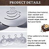 430 Stainless Steel Coffee Latte Art Molds AJEW-WH0038-40P-6