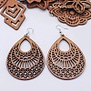 Alloy Wood Dangle Earrings FS-WG0BF85-03-1