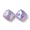 Rainbow Iridescent Plating Acrylic Beads LS-OACR-A010-06A-1