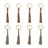 8Pcs 2 Color Wooden Napkin Rings AJEW-CF0001-08-1