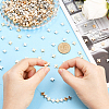 600Pcs 2 Colors CCB Plastic Beads CCB-PA0001-18-3