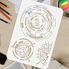 Plastic Drawing Painting Stencils Templates DIY-WH0396-389-3