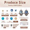 DIY Evil Eye Bracelet Making Kit DIY-FW0001-33-4