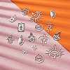 20Pcs 10 Style 201 Stainless Steel Laser Cut Charms STAS-SZ0002-67P-3
