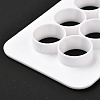3 Sizes Flat Round Food Grade Plastic Cookie Cutters Sets DIY-L057-07-3