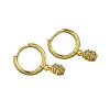 Valentine's Day Brass Clear Cubic Zirconia Hoop Earrings WG82BE5-01-2