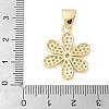 Brass Micro Pave Cubic Zirconia Pendants KK-K298-37G-3