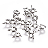 Non-Tarnish 304 Stainless Steel Spring Ring Clasps STAS-F224-02P-A-1