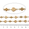 Hammered 304 Stainless Steel Triangle & Cross Link Chains SA-CBA21A8-01G-02-2