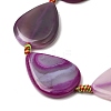 Natural Banded Agate Beads Strands G-F825-F01-01B-3