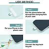 2Pcs 2 Colors Glass & Acrylic & Alloy Enamel Pendant Decorations HJEW-DR00245-3