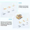 60Pcs 6 Style 304 Stainless Steel Stud Earring Findings STAS-DC0010-21-4