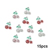 15Pcs 3 Colors Rack Plating Alloy Pendants FIND-YW0009-86A-1