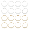 BENECREAT 16Pcs 2 Colors Brass Pendants KK-BC0011-21-1