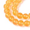 Baking Paint Glass Beads Strands X-DGLA-Q023-8mm-DB47-3