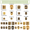 SUNNYCLUE 100Pcs 10 Styles Tibetan Style Alloy Spacer Beads TIBEB-SC0001-28-2