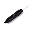 Walnut Wood Bullet Shape Dowsing Pendulums AJEW-Q005-03-2