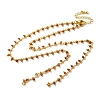 Brass Cable Chain Necklace Making KK-K337-12G-07-1