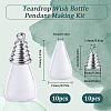 SUNNYCLUE DIY Teardrop Wish Bottle Pendant Making Kit FIND-SC0006-84-2