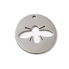 Non-Tarnish 201 Stainless Steel Pendants STAS-E206-02P-01-1