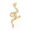 Snake Brass Micro Pave Cubic Zirconia Cup Peg Ring Settings LS-KK-N274-40G-2