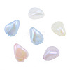 Rainbow Iridescent Plating Acrylic Beads OACR-N010-054-2