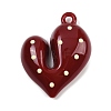 Opaque Acrylic Enamel Pendants OACR-B036-12D-1